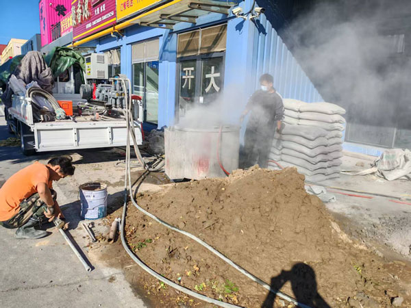 罗山顶管注浆加固